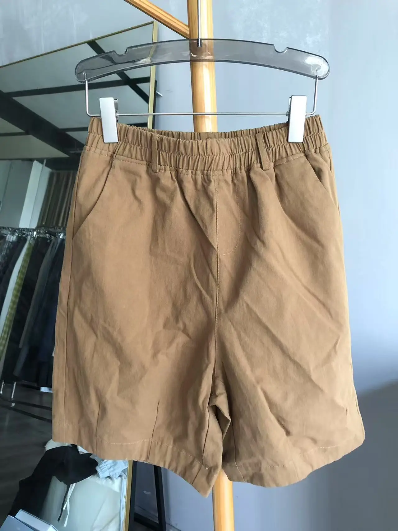 Women Black Cotton Shorts with White Trim — feature 22