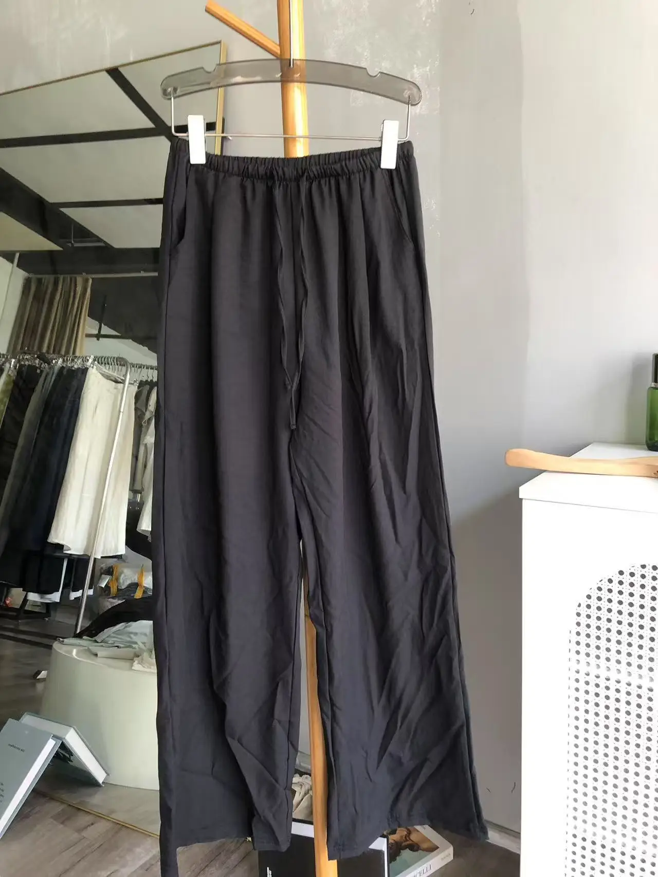Women Black Cotton Shorts with White Trim — feature 28