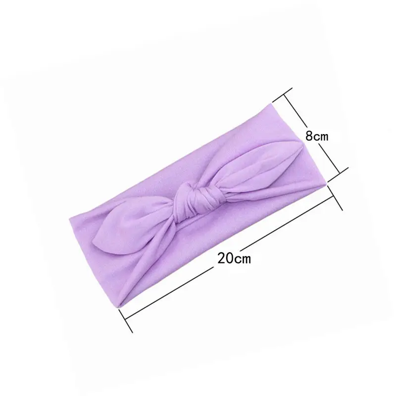 Black Bow Knot Fabric Headband for Women - Image 21