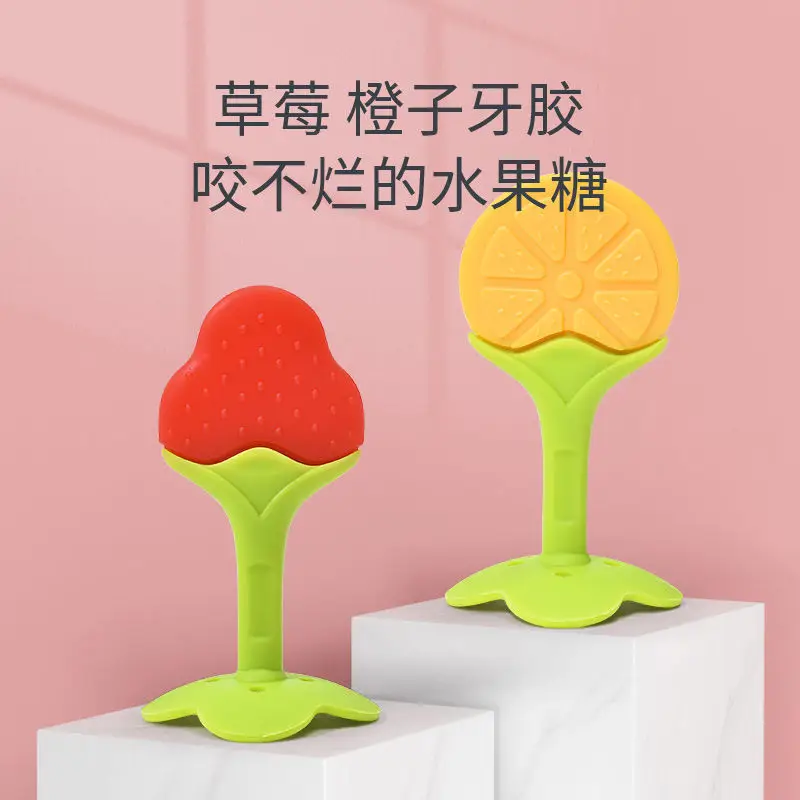 Baby Silicone Toothbrush Grounder Yellow White 3-12M - Image 15