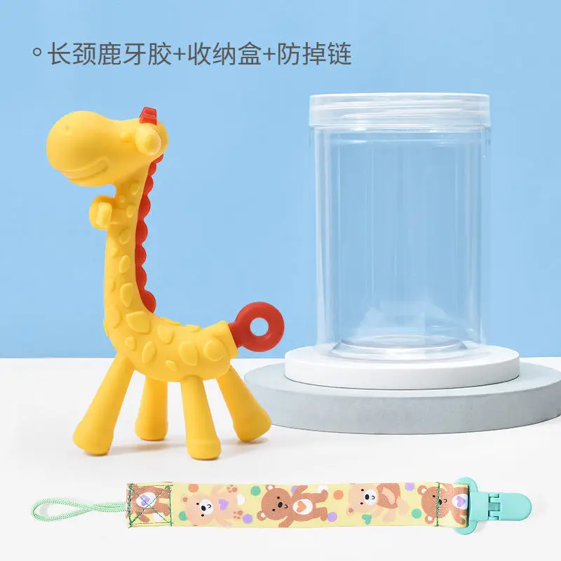 Baby Silicone Toothbrush Grounder Yellow White 3-12M - Image 11