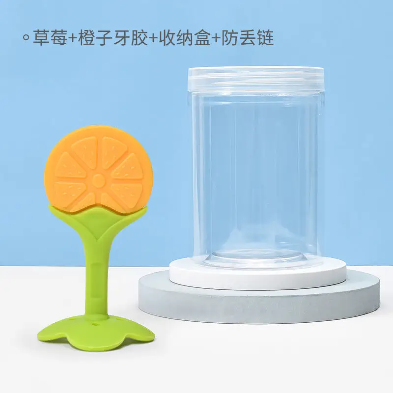 Baby Silicone Toothbrush Grounder Yellow White 3-12M - Image 13