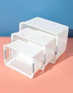 Japanese Style Plastic Refrigerator Storage Box Set with Lid — feature 2