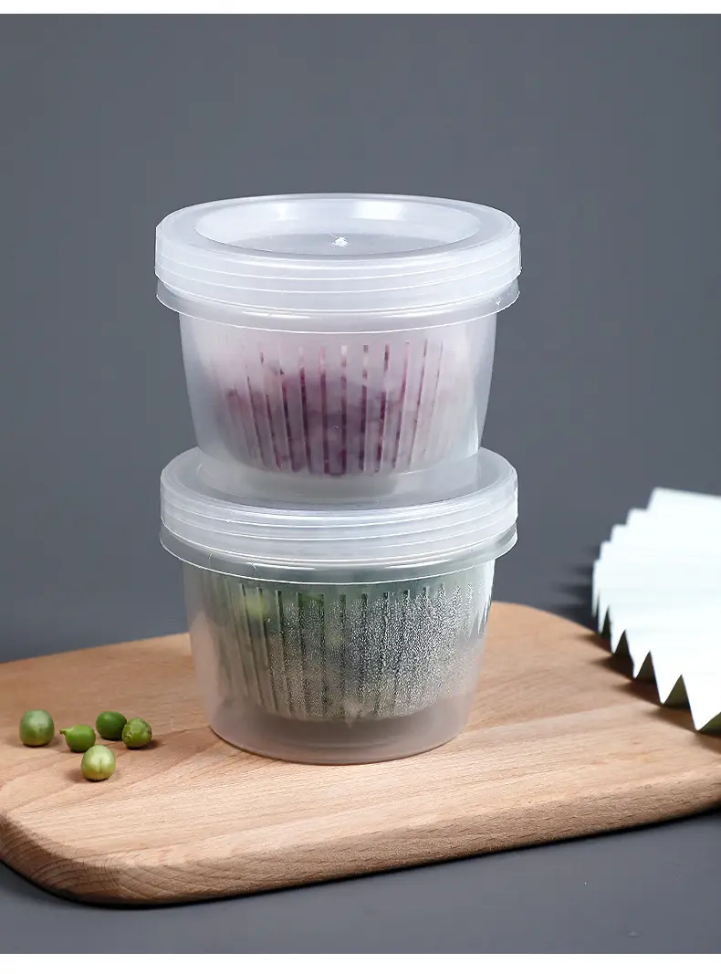 Japanese Style Plastic Refrigerator Storage Box Set with Lid — feature 30