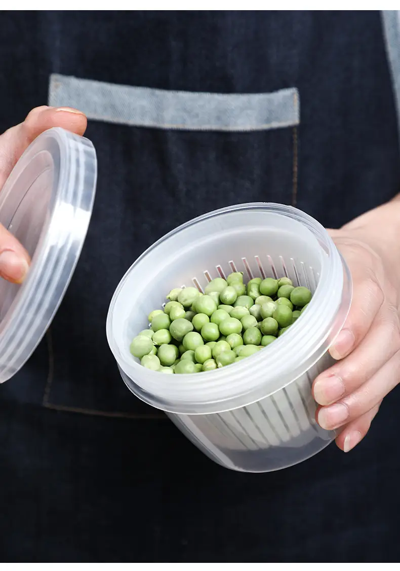 Japanese Style Plastic Refrigerator Storage Box Set with Lid — feature 31