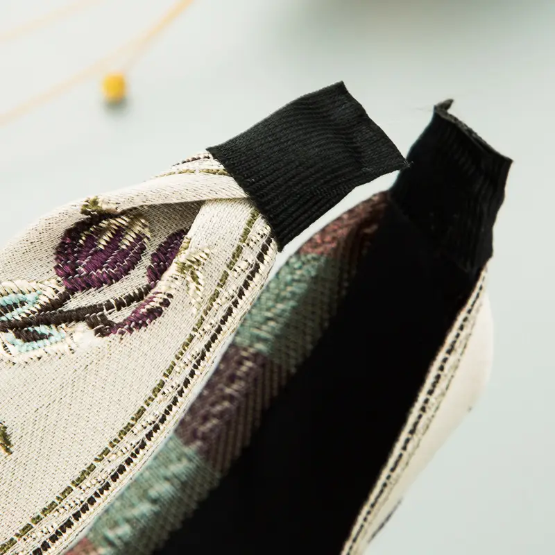 Vintage Embroidered Knot Hair Hoop for Women - Image 6