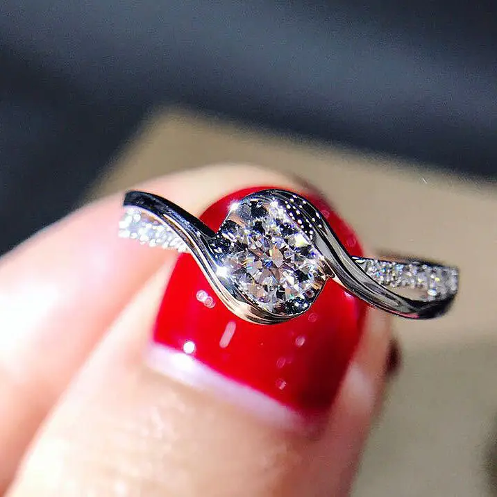 Twist Eight Heart Plating Ring Women's Fast Live Selling - Image 2