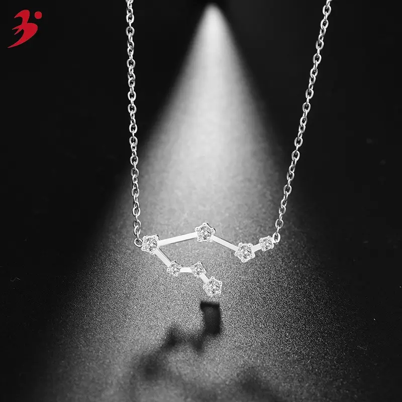 Cross-Border Zodiac Necklace with Diamond Engraving - Image 27