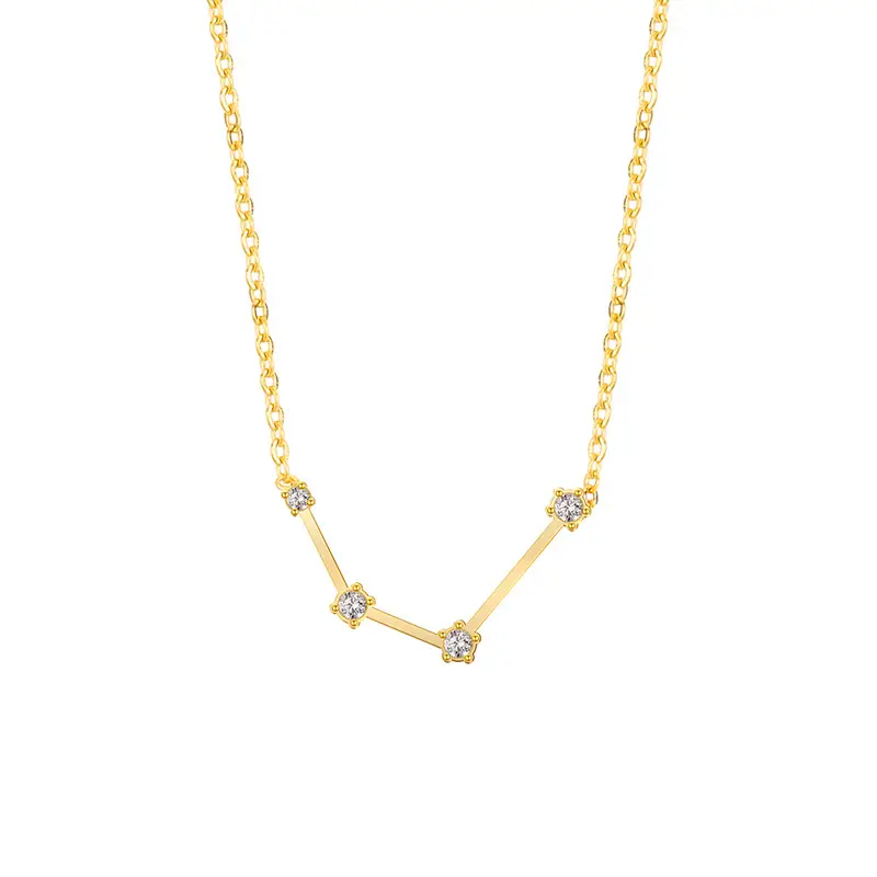 Cross-Border Zodiac Necklace with Diamond Engraving - Image 11