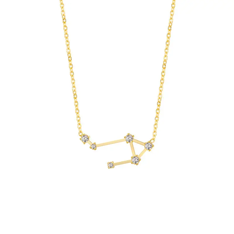 Cross-Border Zodiac Necklace with Diamond Engraving - Image 13