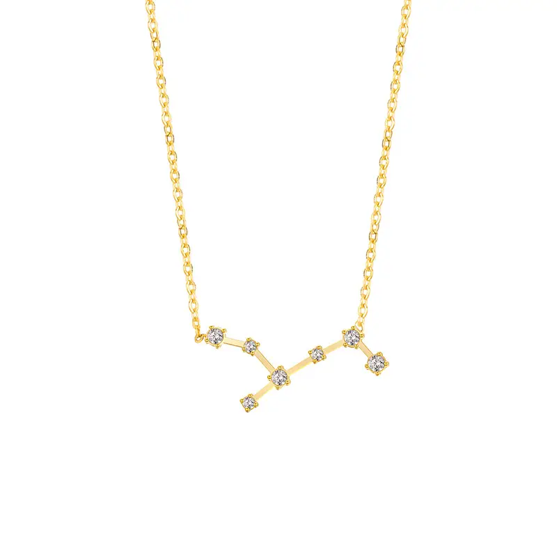 Cross-Border Zodiac Necklace with Diamond Engraving - Image 15