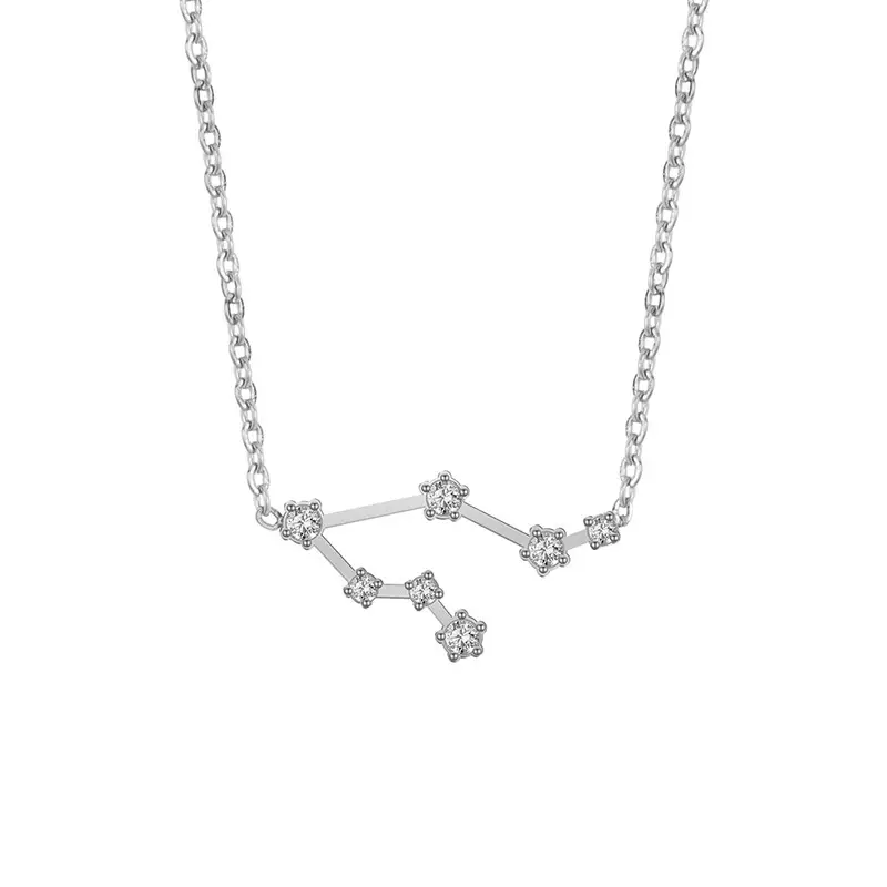 Cross-Border Zodiac Necklace with Diamond Engraving - Image 2