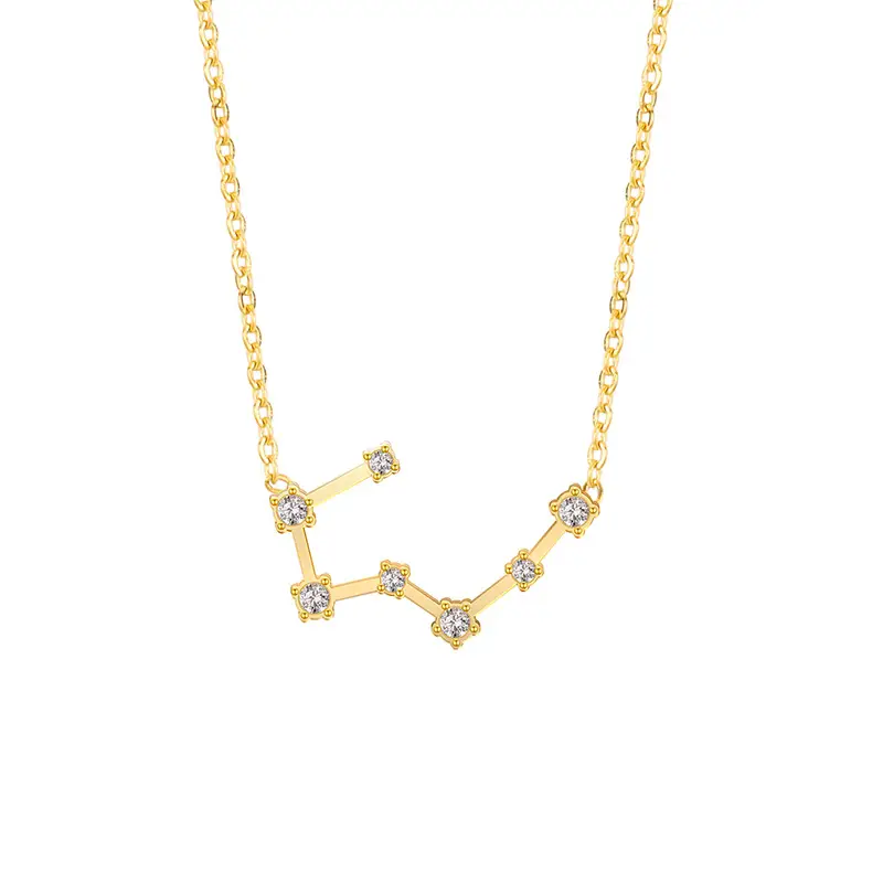 Cross-Border Zodiac Necklace with Diamond Engraving - Image 21