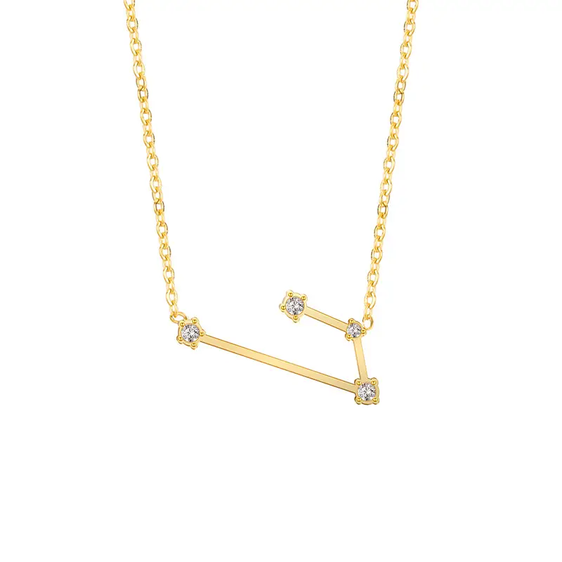 Cross-Border Zodiac Necklace with Diamond Engraving - Image 23