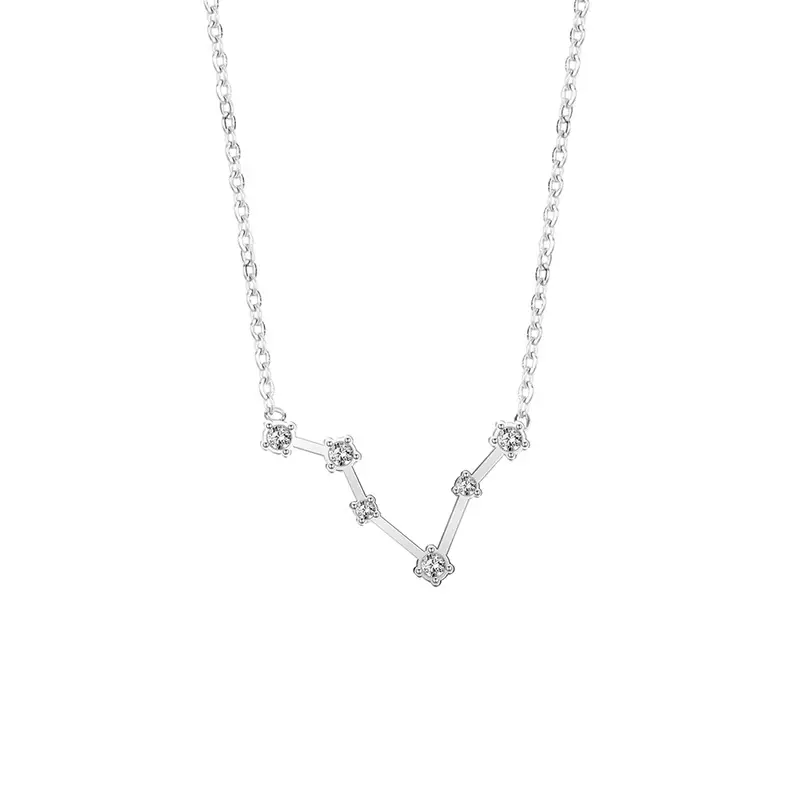 Cross-Border Zodiac Necklace with Diamond Engraving - Image 4
