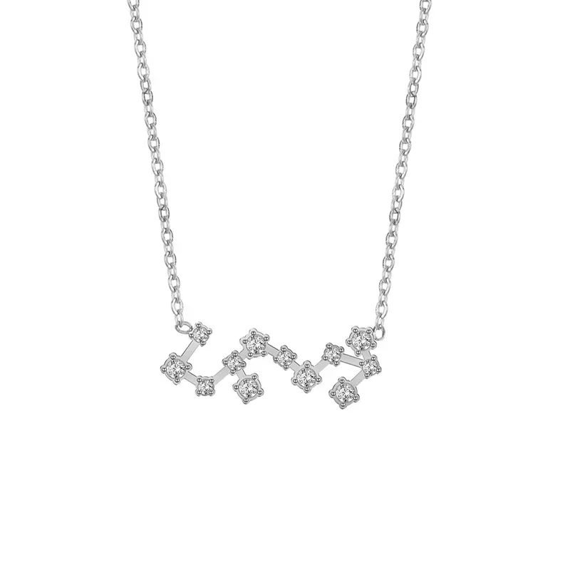 Cross-Border Zodiac Necklace with Diamond Engraving - Image 8