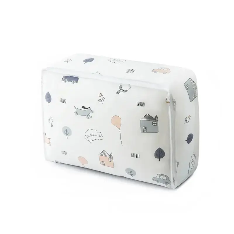 PEVA Quilt Storage Bag Cartoon Printed Dustproof - Image 4