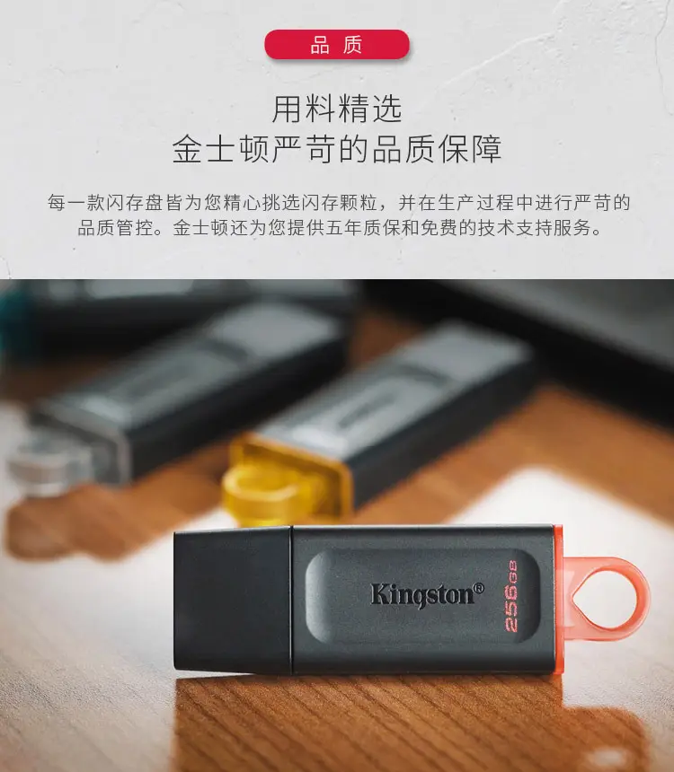 Kingston USB3.2 Flash Drive 64G 256G High Speed — feature 5