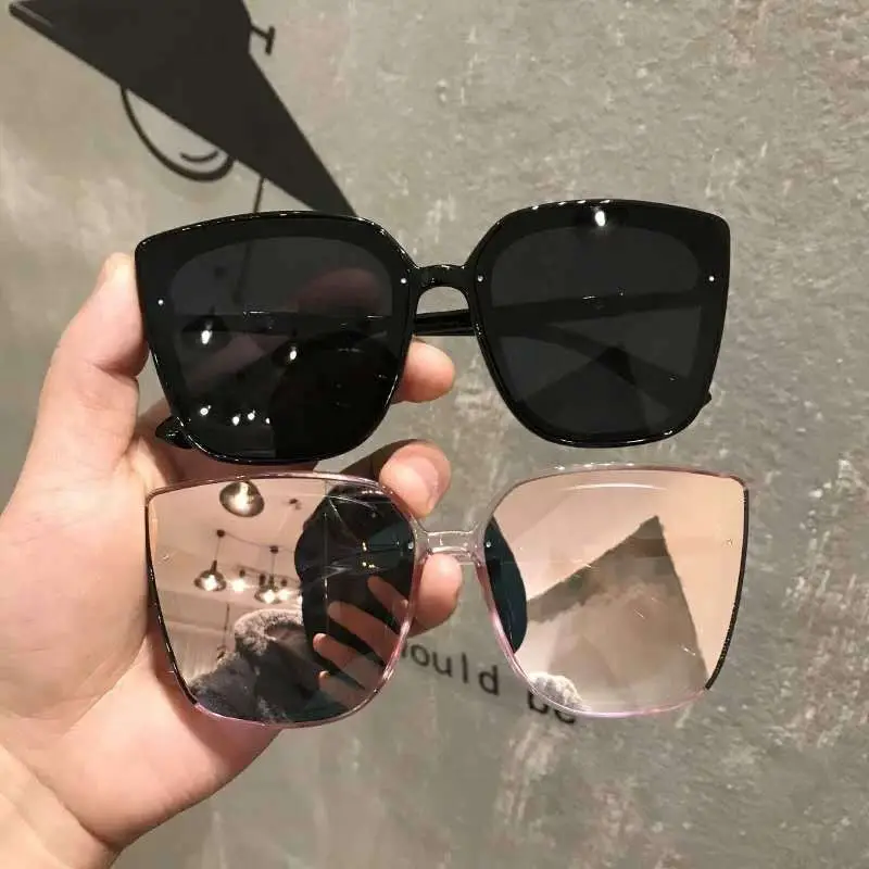 Pink 2025 Large Frame Sunglasses Women's Trendy Street Wear - Image 7