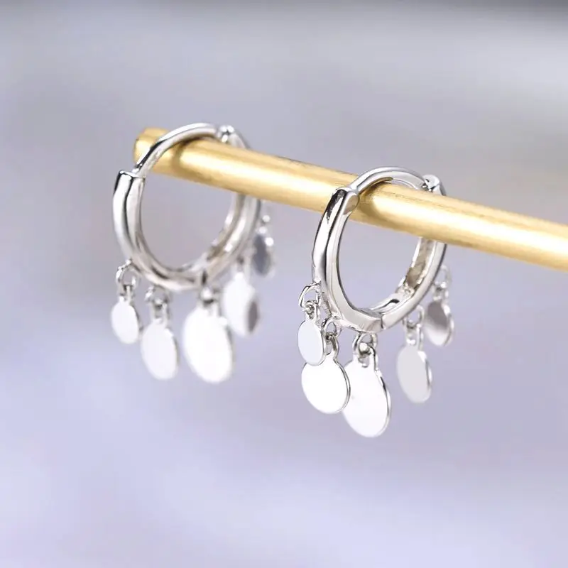 S925 Sterling Silver Tassel Ear Buckle Earrings - Image 2