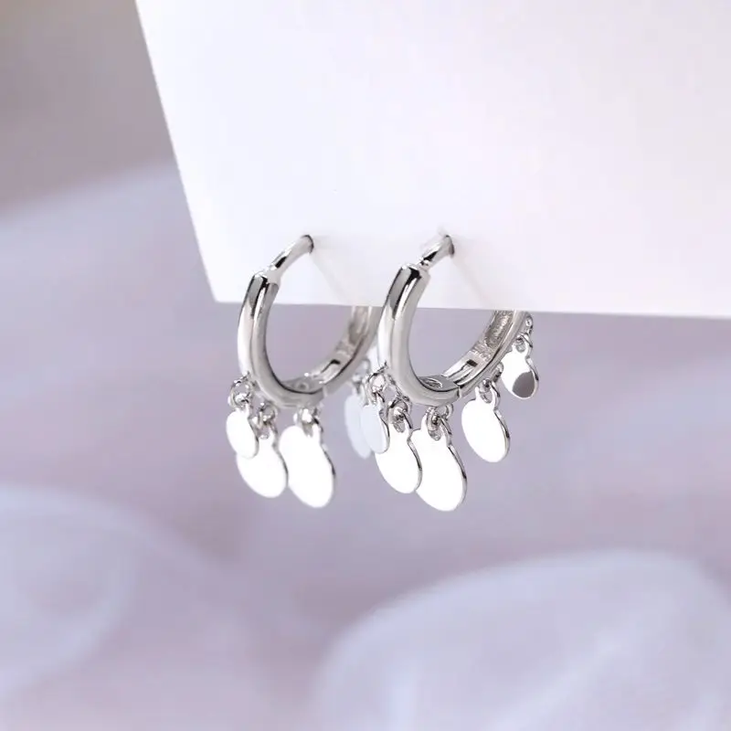S925 Sterling Silver Tassel Ear Buckle Earrings - Image 4