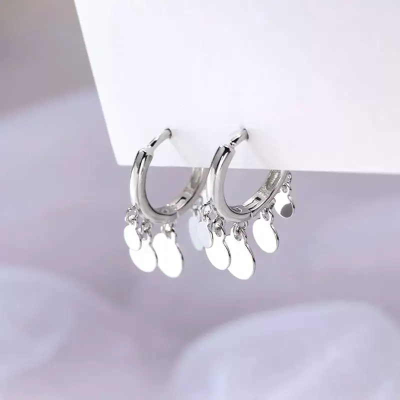 S925 Sterling Silver Tassel Ear Buckle Earrings — feature 2