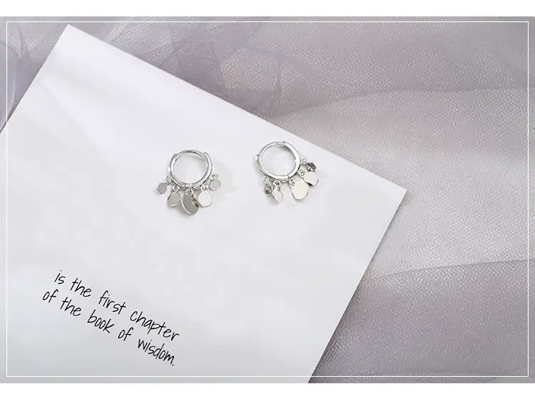 S925 Sterling Silver Tassel Ear Buckle Earrings — feature 4