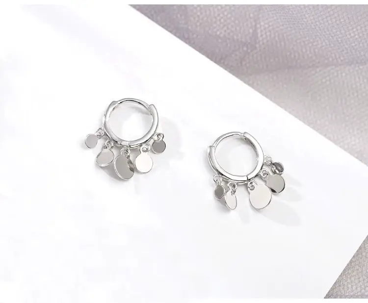 S925 Sterling Silver Tassel Ear Buckle Earrings — feature 5