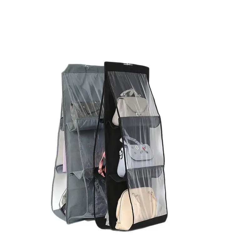New Thickened Double-Sided 6-Compartment Hanging Storage Bag