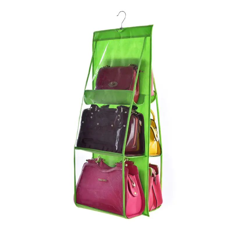 New Thickened Double-Sided 6-Compartment Hanging Storage Bag