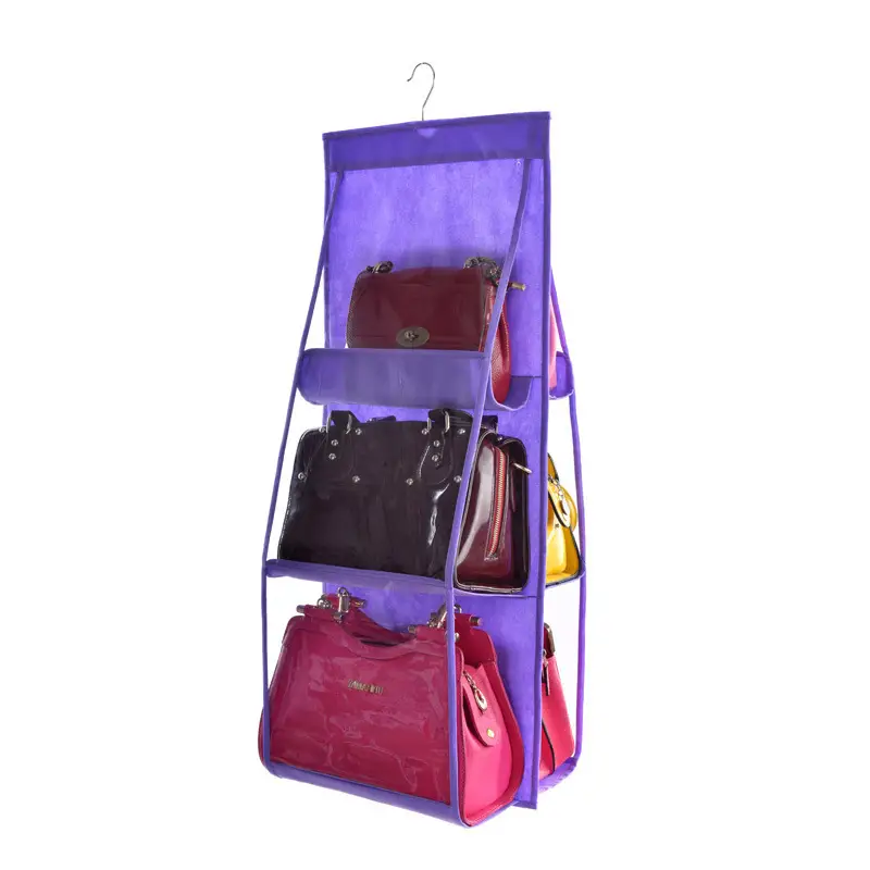 New Thickened Double-Sided 6-Compartment Hanging Storage Bag