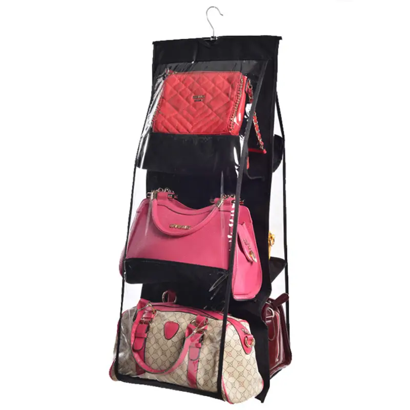 New Thickened Double-Sided 6-Compartment Hanging Storage Bag