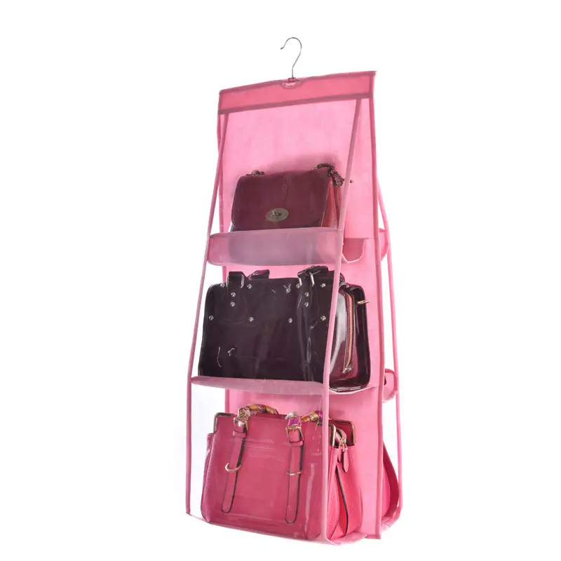 New Thickened Double-Sided 6-Compartment Hanging Storage Bag