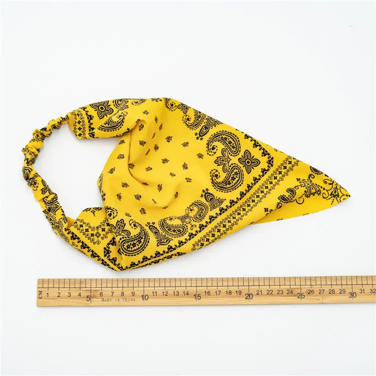 Purple Paisley Headscarf for Women with Elastic Band - Image 11