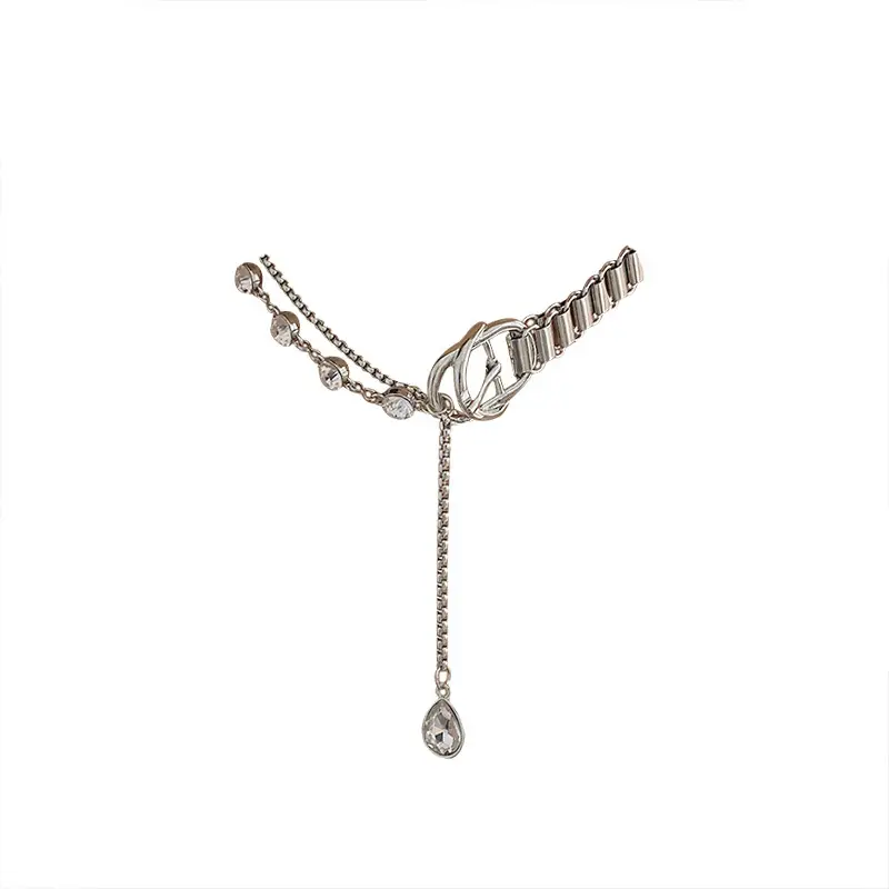 Diamond Box Chain Pendant Necklace for Women - Image 6
