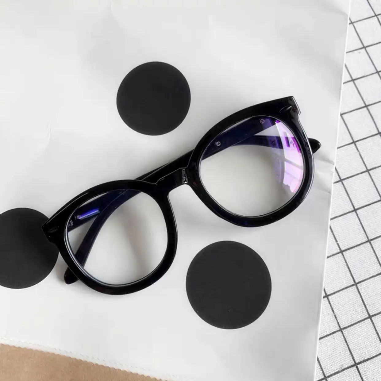Black Thick Border Glasses for Women