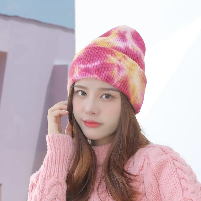Two-Tone Woolen Couple's Hat for Cold Weather - Image 11