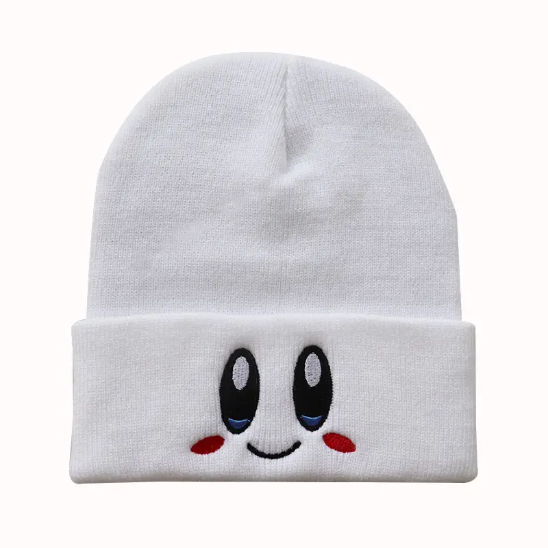 Cute Smiley Embroidered Wool Beanie for Men Women - Image 3