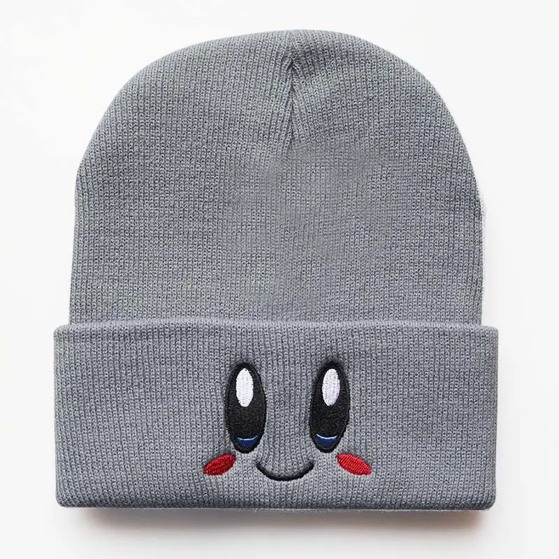 Cute Smiley Embroidered Wool Beanie for Men Women - Image 5