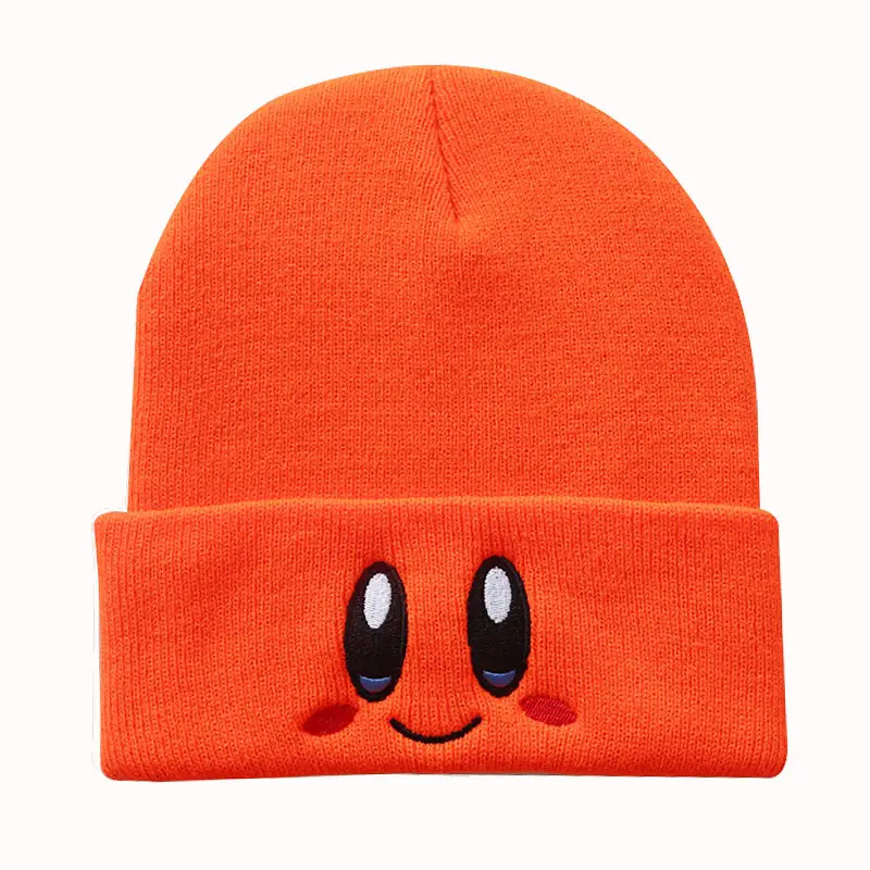 Cute Smiley Embroidered Wool Beanie for Men Women - Image 7