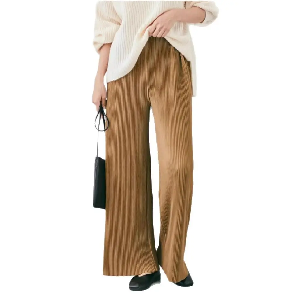 Women 2025 Wide Leg Pants Set Light Green Knit - Image 18