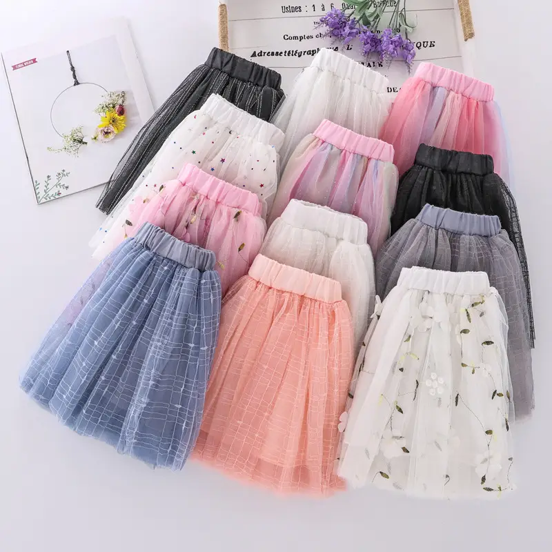 Girls Black Tulle Skirt Spring Summer Korean Style - Image 15