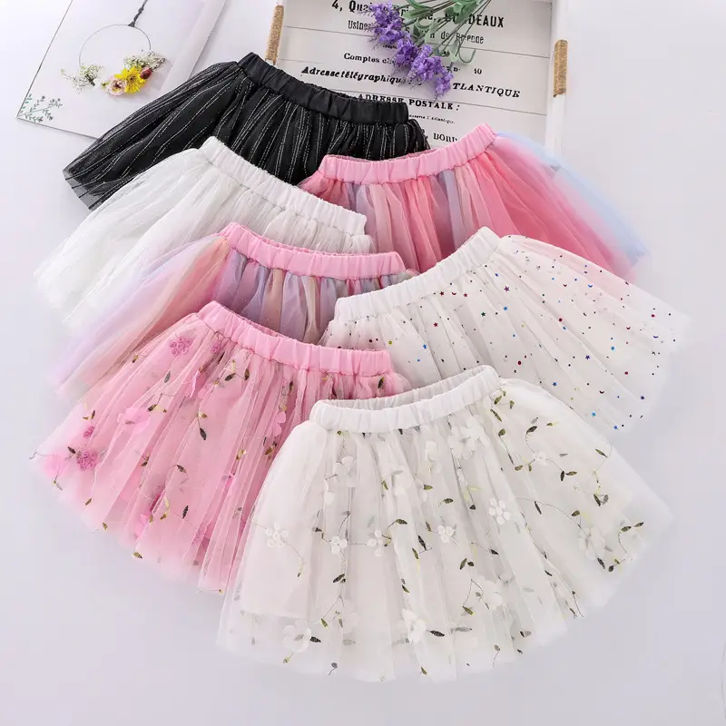 Girls Black Tulle Skirt Spring Summer Korean Style - Image 16