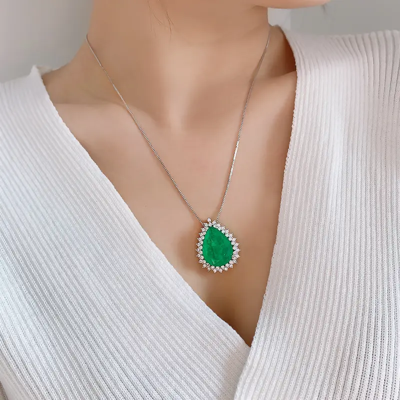 Turquoise Ocean Heart Necklace for Women - Image 5