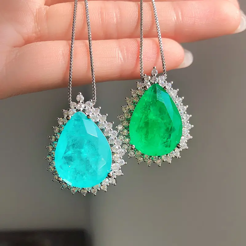 Turquoise Ocean Heart Necklace for Women - Image 6