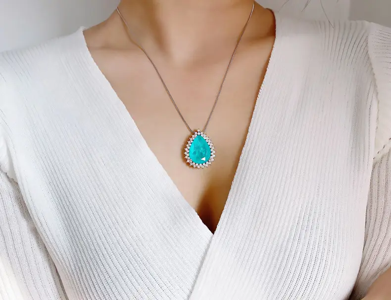 Turquoise Ocean Heart Necklace for Women — feature 2