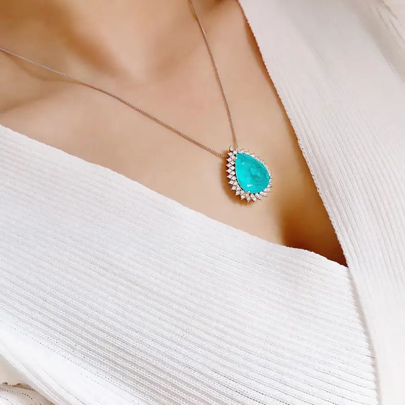 Turquoise Ocean Heart Necklace for Women — feature 5