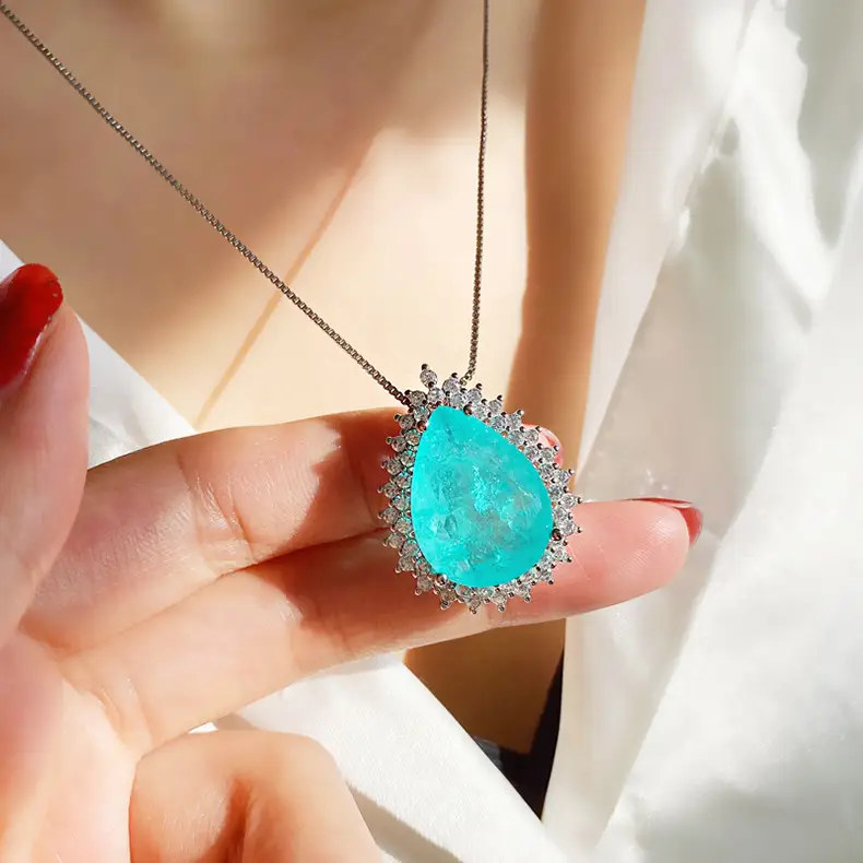 Turquoise Ocean Heart Necklace for Women — feature 6