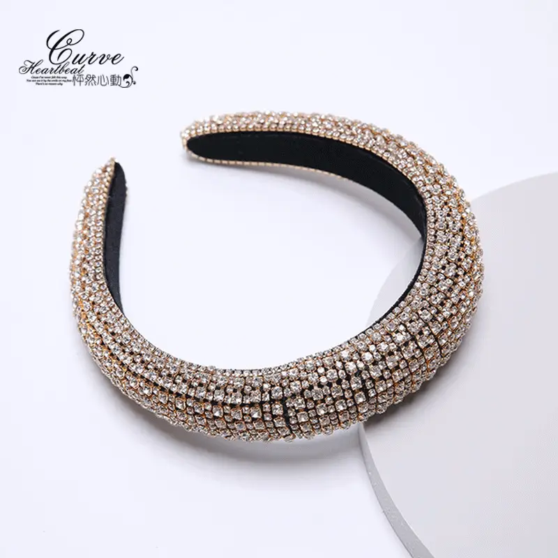 Vintage European Bang Baroque Glass Rhinestone Velvet - Image 8