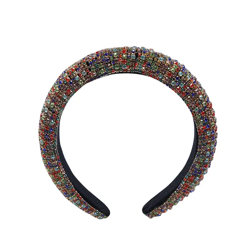 Vintage European Bang Baroque Glass Rhinestone Velvet - Image 10